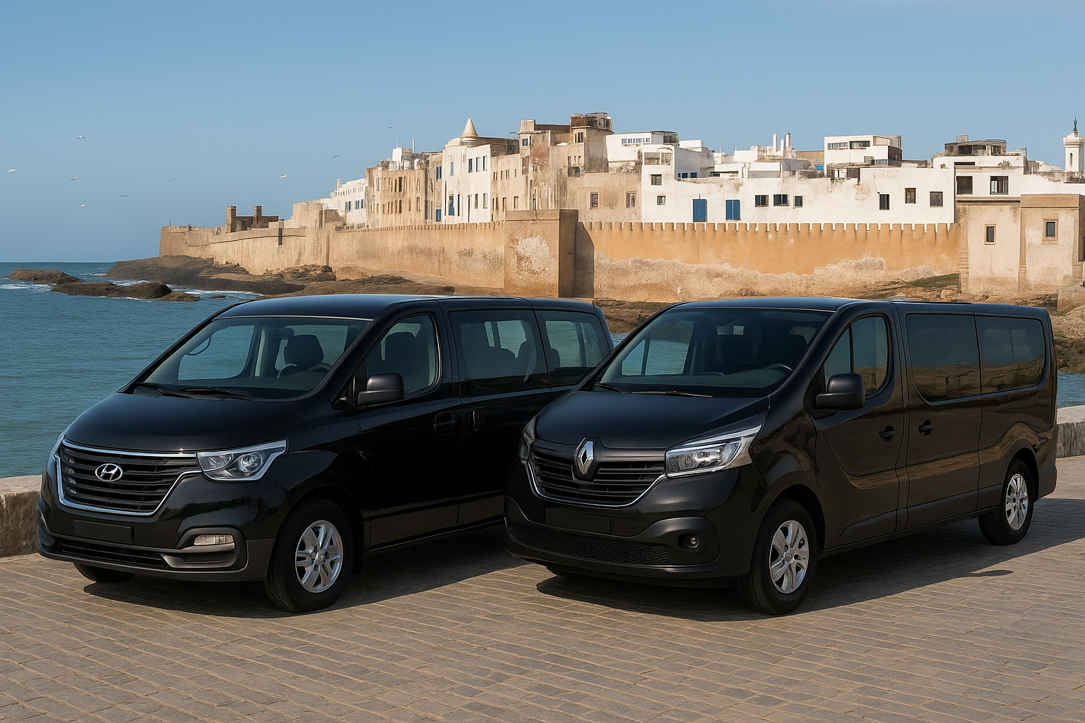 Minibus Hyundai H1 & minibus Renault traffic
